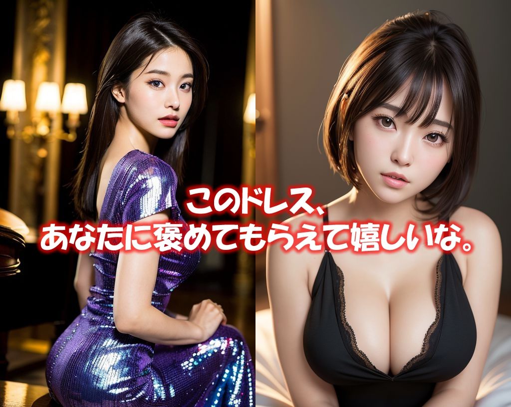 「ドレス美女1」かわいくてセクシーなAI写真集vol.13（全234ページ） サンプル3ページ目