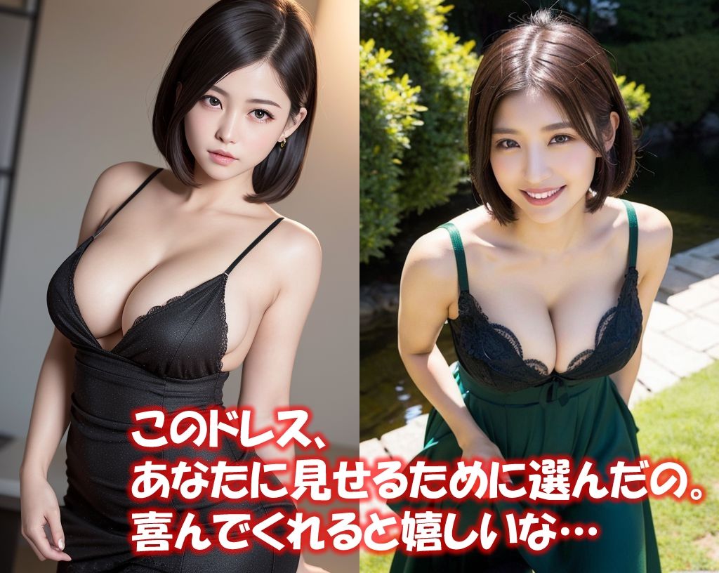 「ドレス美女1」かわいくてセクシーなAI写真集vol.13（全234ページ） サンプル4ページ目