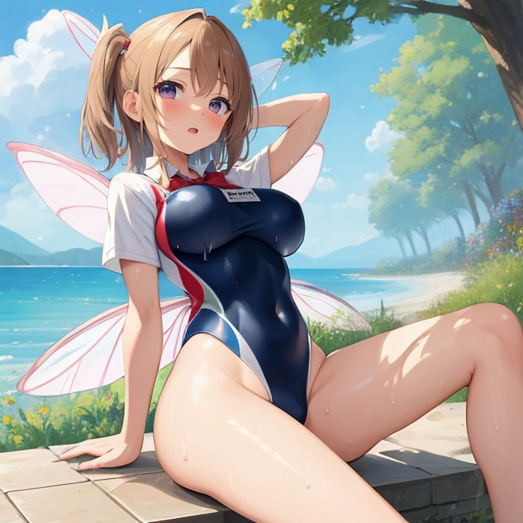競泳水着風妖精さん サンプル2ページ目