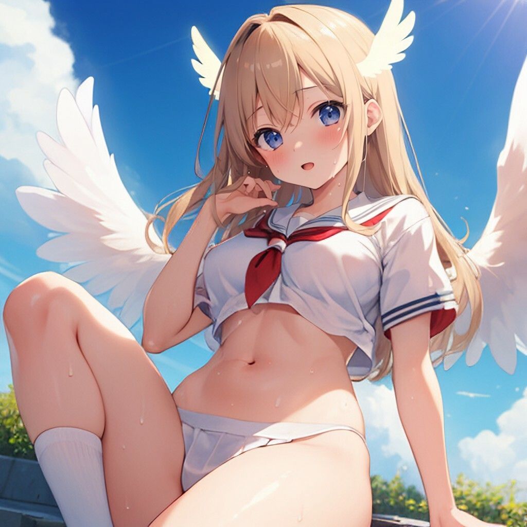 制服風天使さん サンプル4ページ目