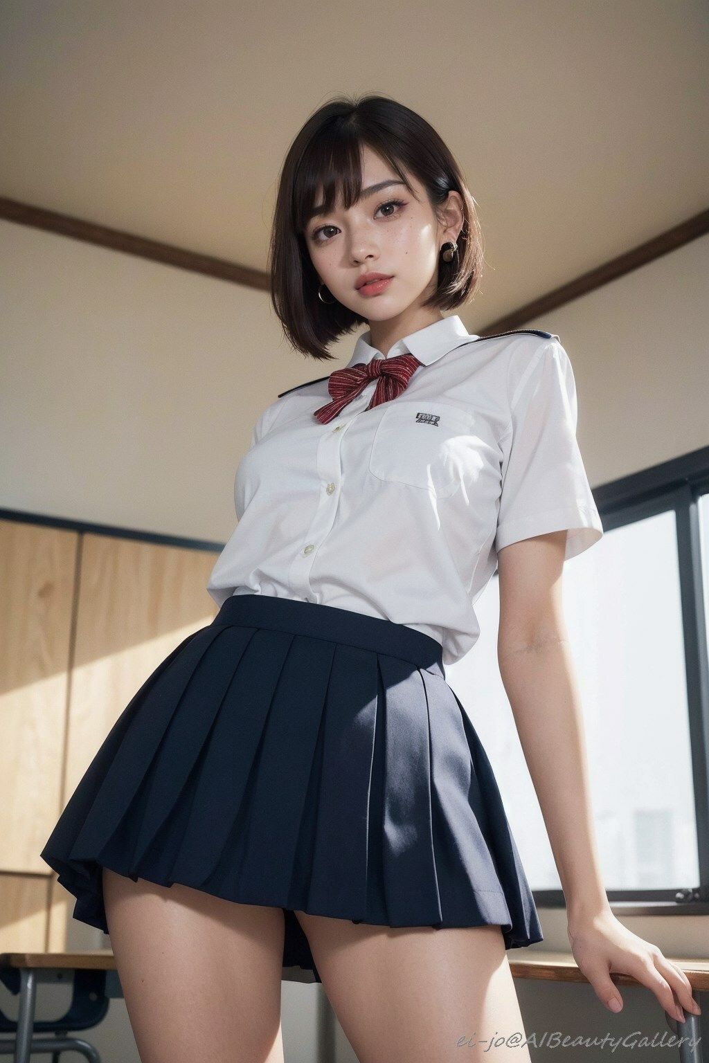 AI美麗制服コスプレヌードグラビア サンプル2ページ目