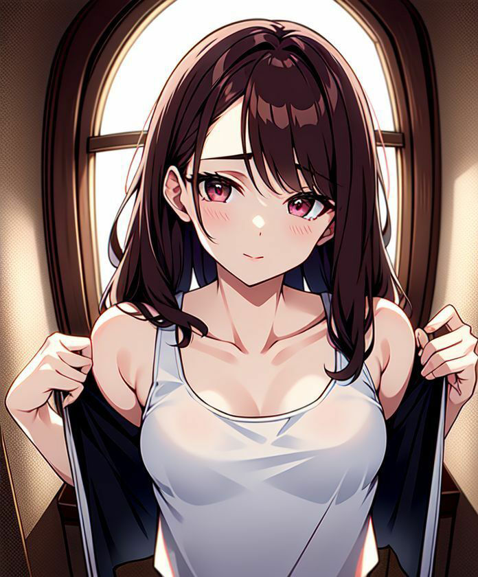 タンクトップ女子とストレッチ サンプル10ページ目