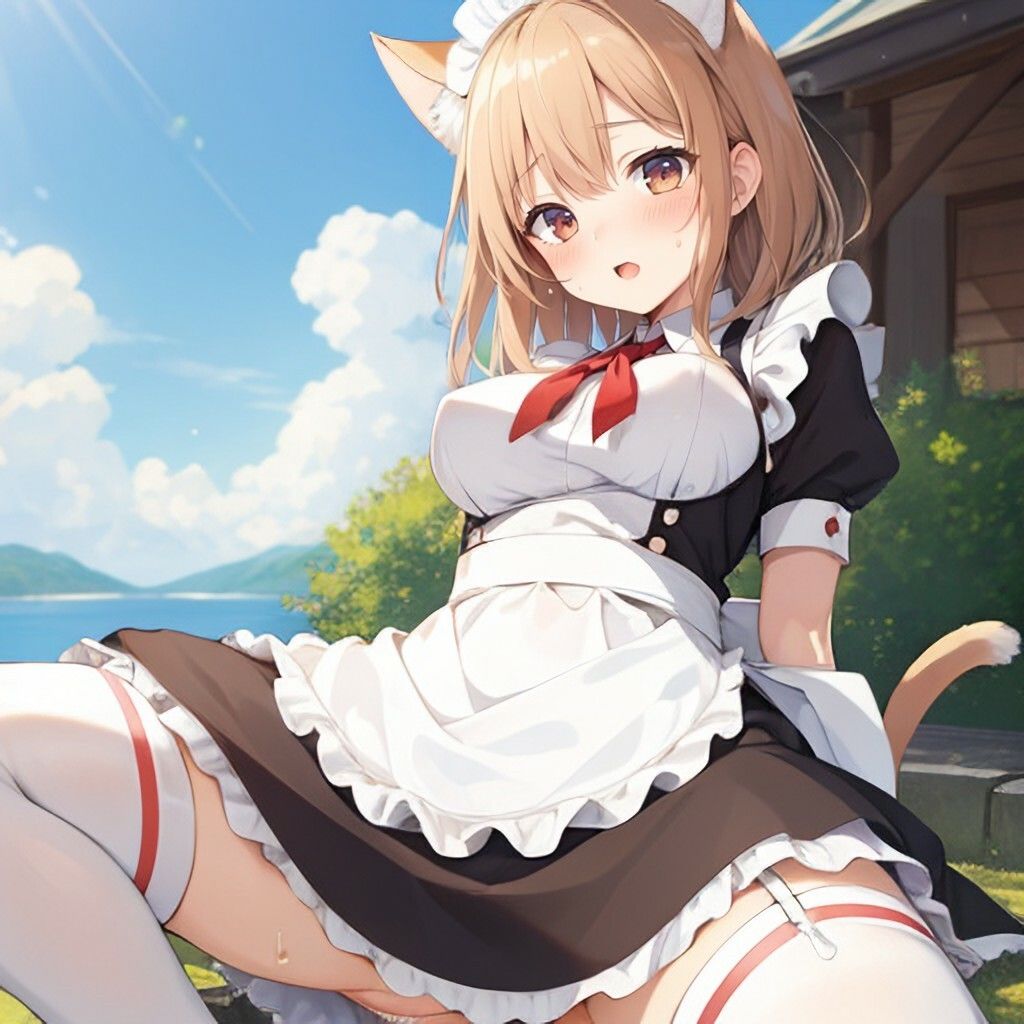 ねこみみ風メイドさん サンプル2ページ目