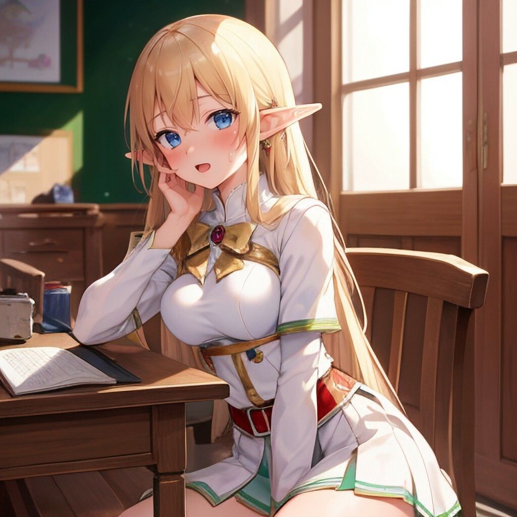 ファンタジー制服風エルフさん サンプル3ページ目