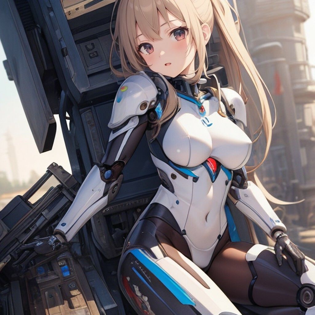 アーマースーツ風美少女さん サンプル1ページ目