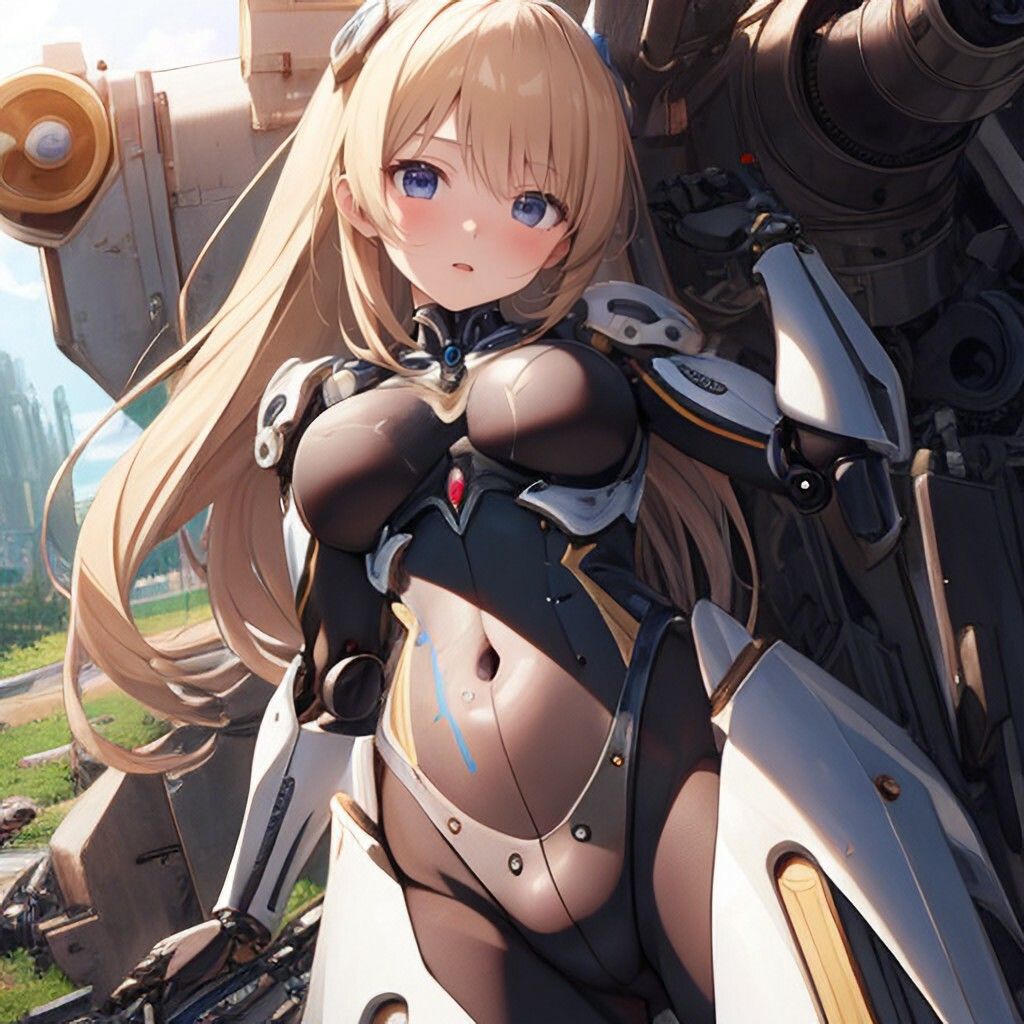 アーマースーツ風美少女さん サンプル3ページ目