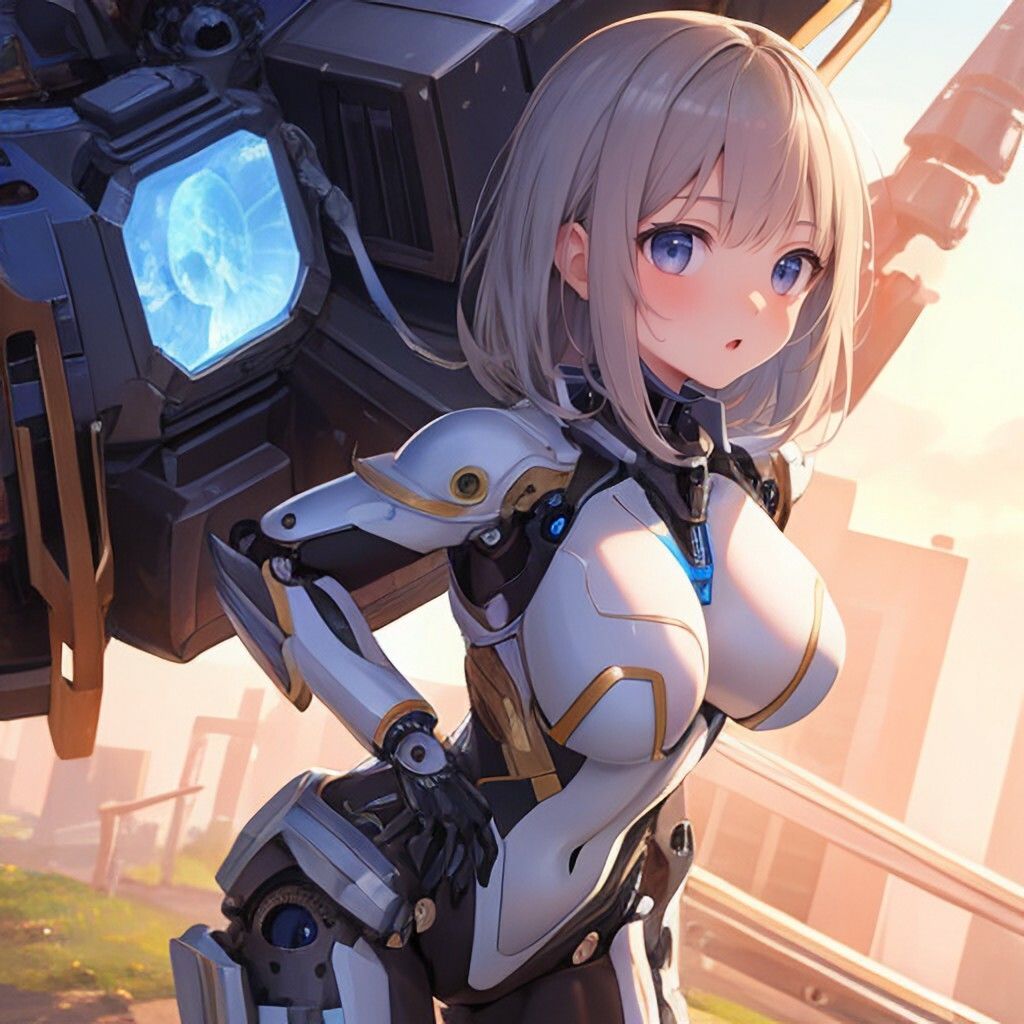 アーマースーツ風美少女さん サンプル4ページ目