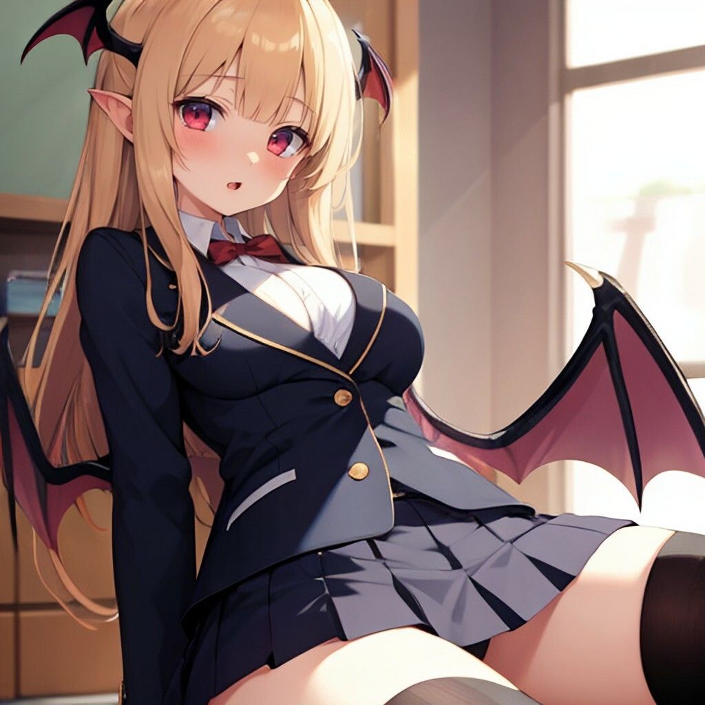 ブレザー風サキュバスさん サンプル3ページ目