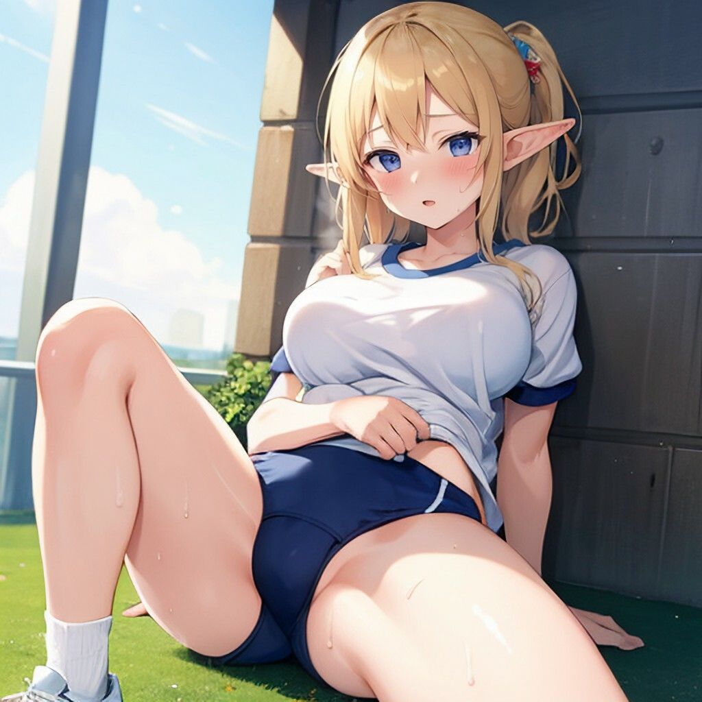 体操着風エルフさん サンプル2ページ目