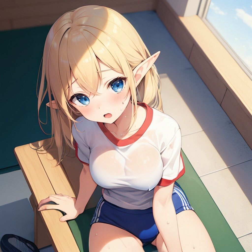 体操着風エルフさん サンプル4ページ目