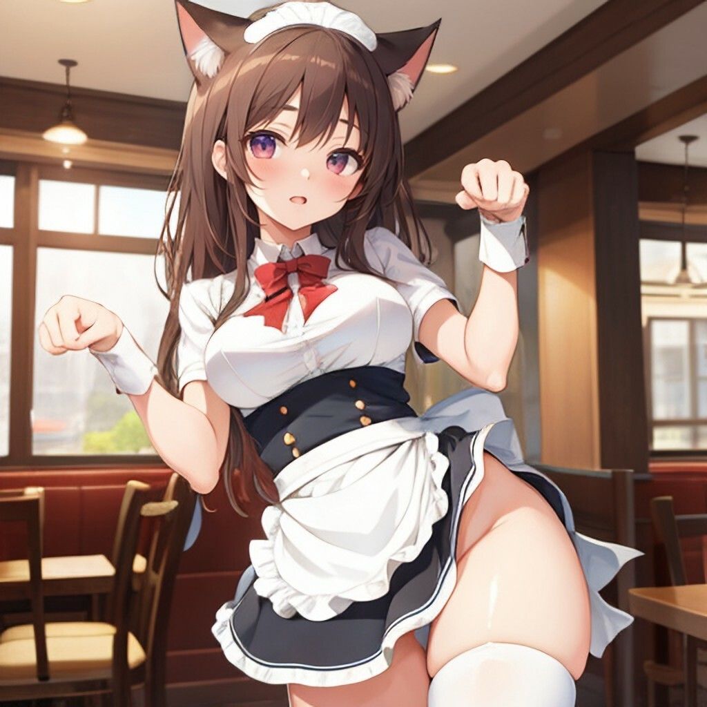 ねこみみ風ウェイトレスさん サンプル3ページ目