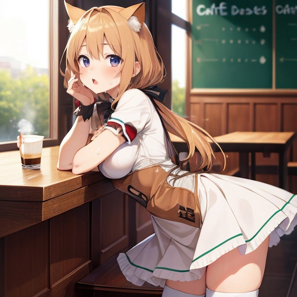 ねこみみ風ウェイトレスさん サンプル4ページ目