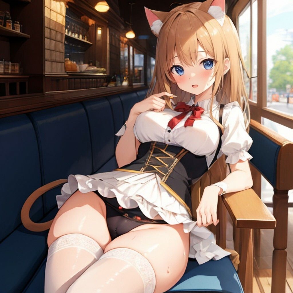 ねこみみ風ウェイトレスさん サンプル5ページ目