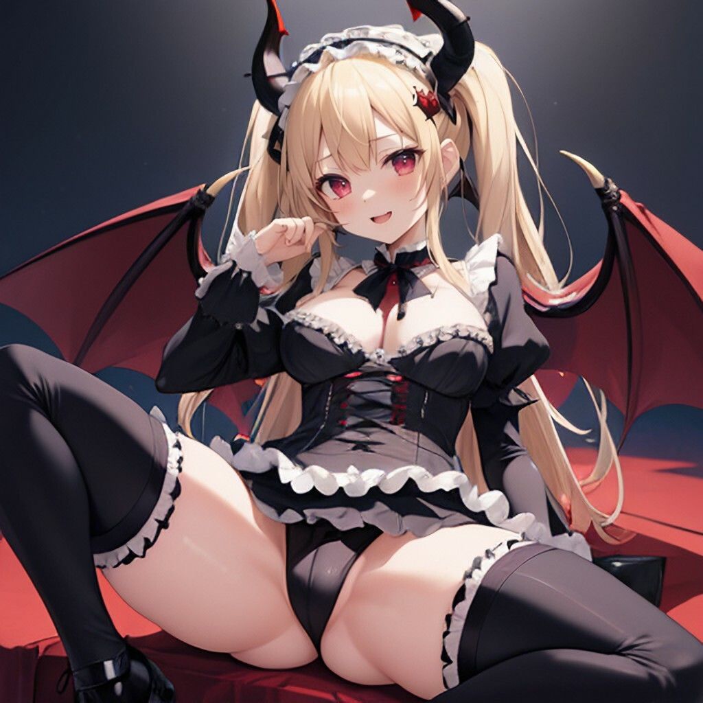 ゴスロリ風悪魔っ娘さん サンプル1ページ目