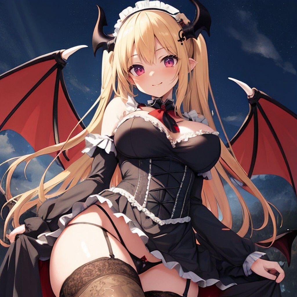 ゴスロリ風悪魔っ娘さん サンプル2ページ目