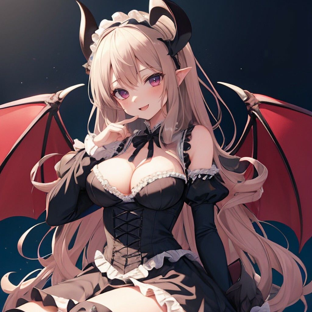ゴスロリ風悪魔っ娘さん サンプル3ページ目