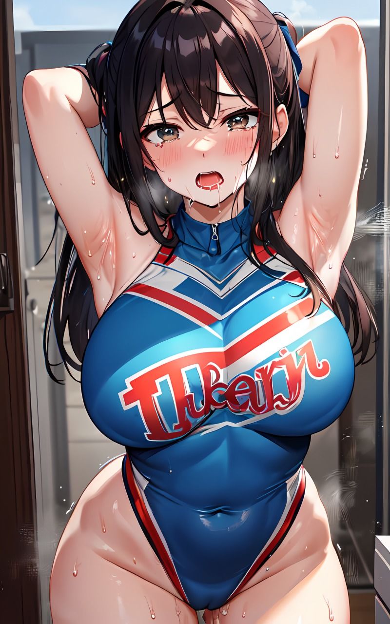 興奮しながら見つめてくるチアガールのワキを堪能する サンプル2ページ目