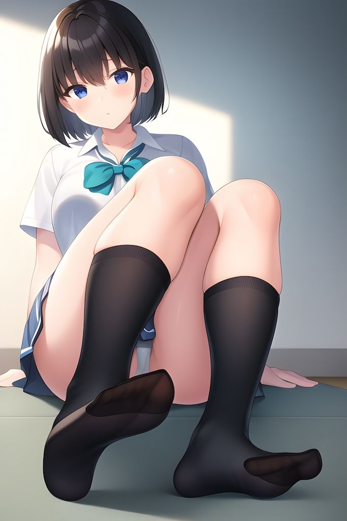 AI グラビア イラスト集 女子校生の足裏 サンプル3ページ目