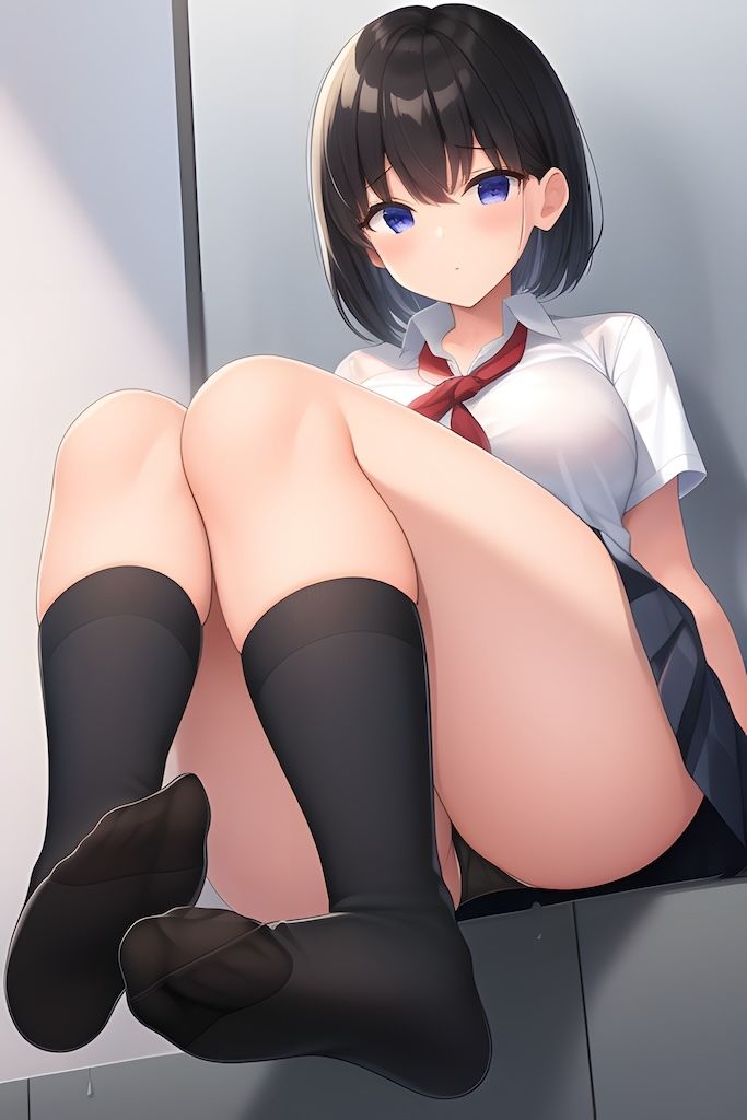 AI グラビア イラスト集 女子校生の足裏 サンプル4ページ目