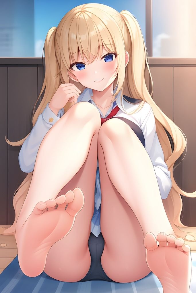 AI グラビア イラスト集 女子校生の足裏 サンプル10ページ目
