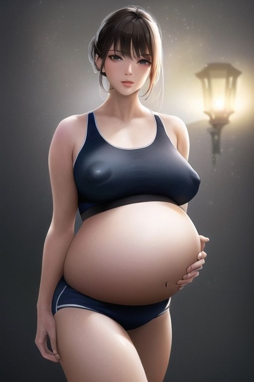 西洋絵画風妊婦美女のボテ腹ボディを堪能するイラスト集｜（美麗・ぶっかけ・騎乗位・スポーツブラ・マタニティ） サンプル10ページ目