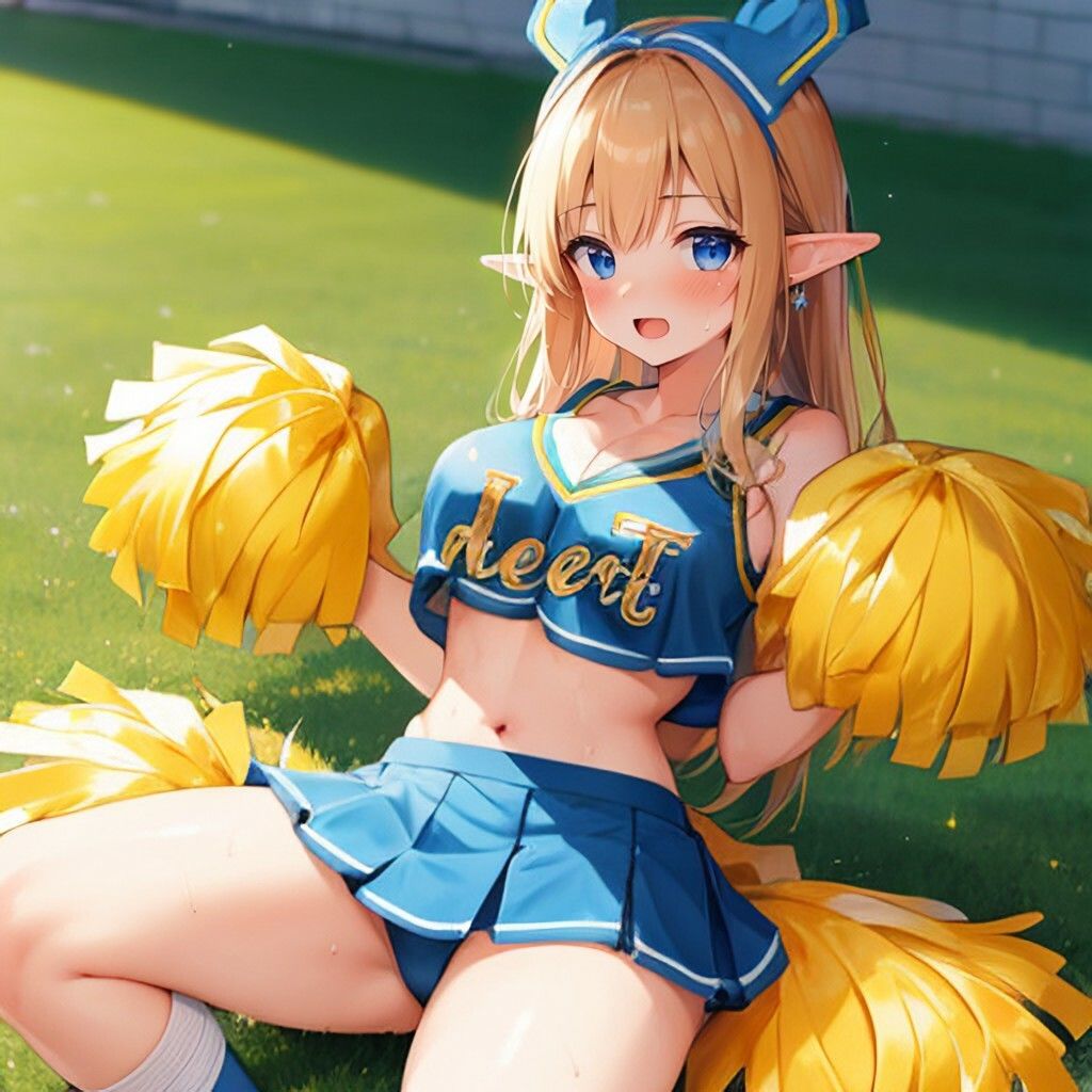 チアガール風エルフさん サンプル2ページ目