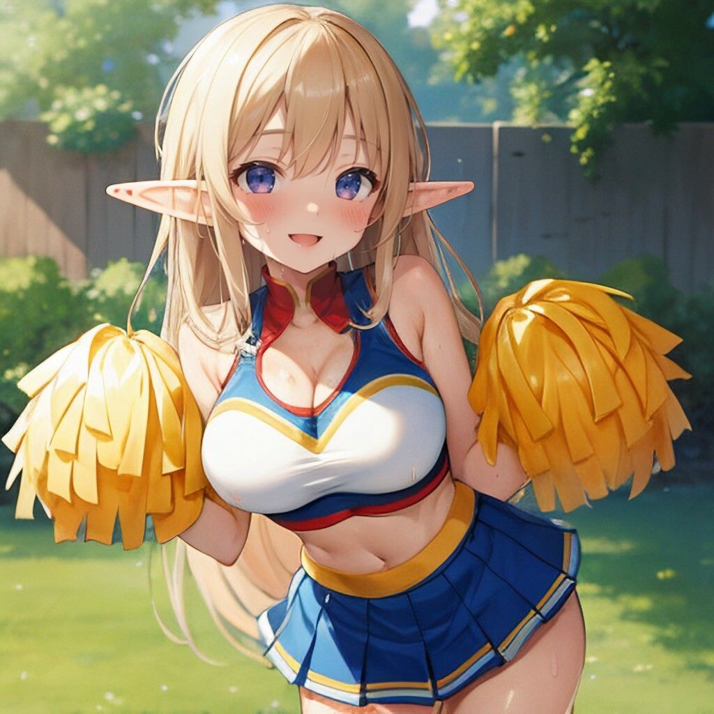 チアガール風エルフさん サンプル3ページ目