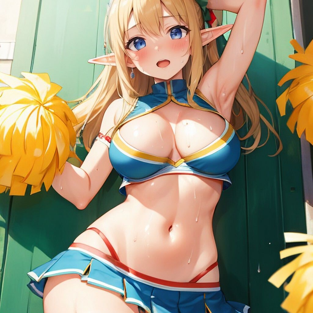 チアガール風エルフさん サンプル4ページ目