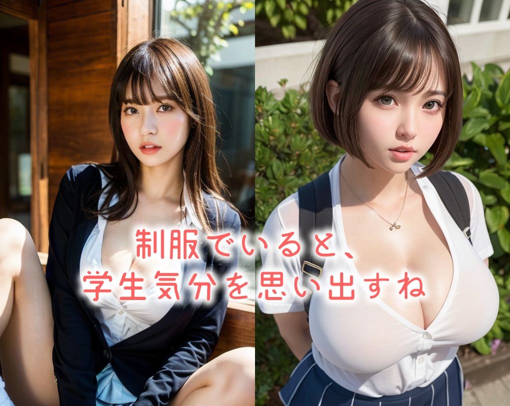 「制服コスプレ美女」かわいくてセクシーなAI写真集vol.15（全435ページ） サンプル1ページ目