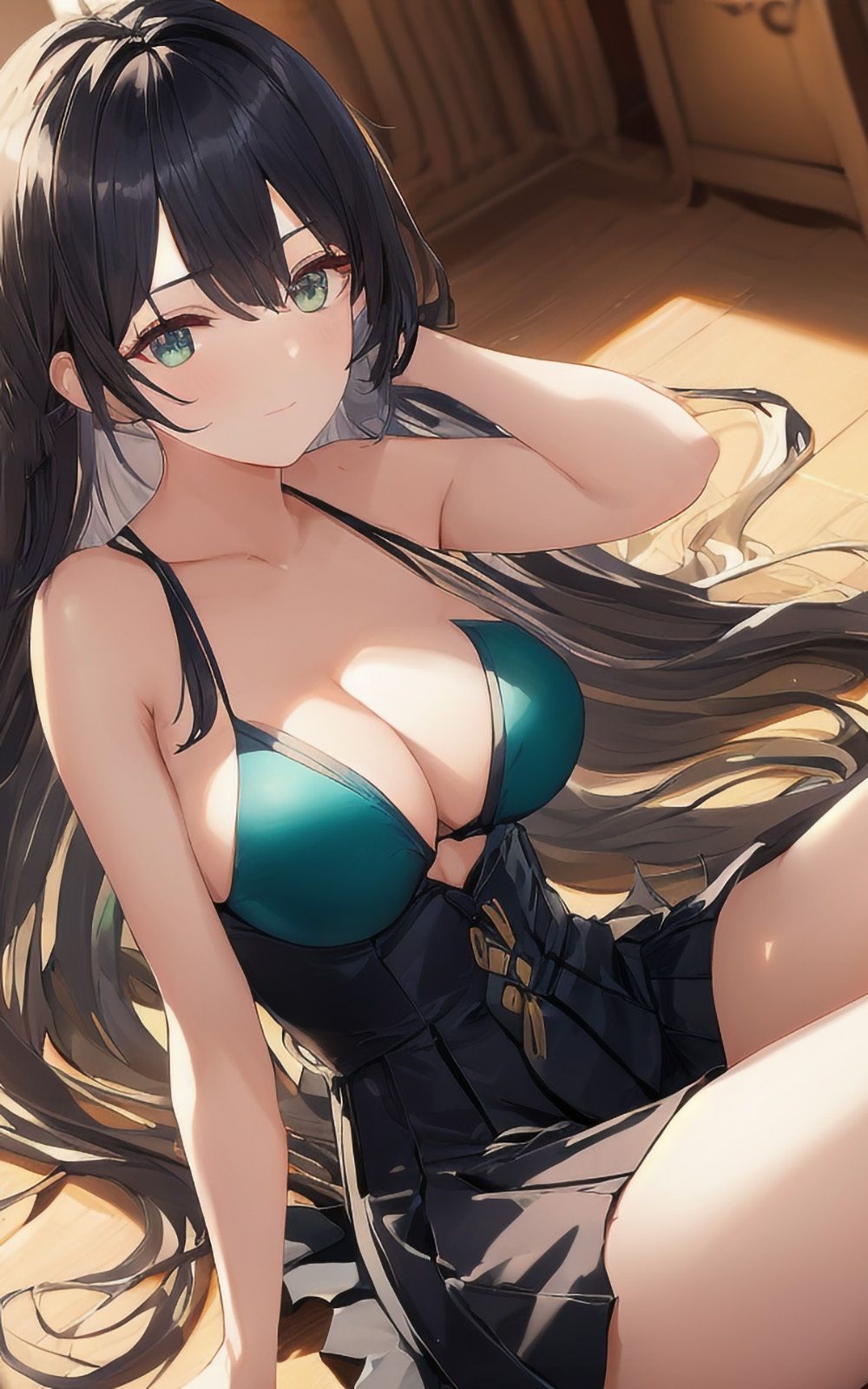 巨乳美女【妄想イラスト美女図鑑vol.5】 サンプル1ページ目