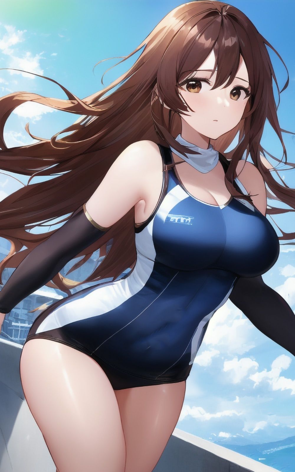 巨乳美女【妄想イラスト美女図鑑vol.6】 サンプル3ページ目