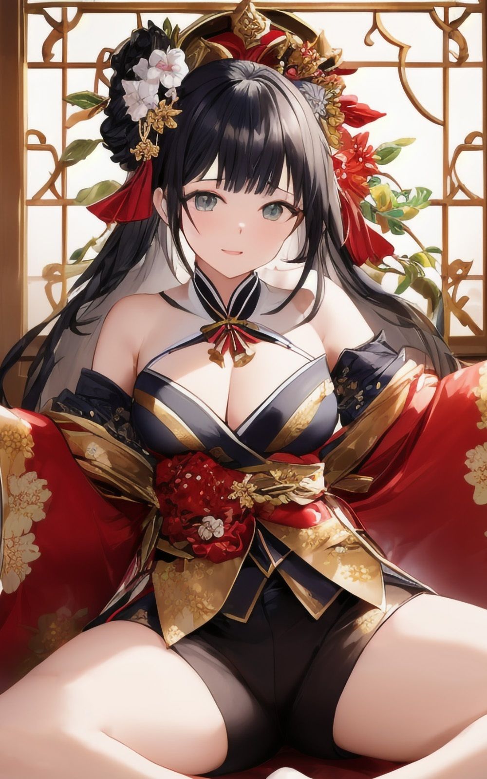 巨乳美女【妄想イラスト美女図鑑vol.6】 サンプル4ページ目