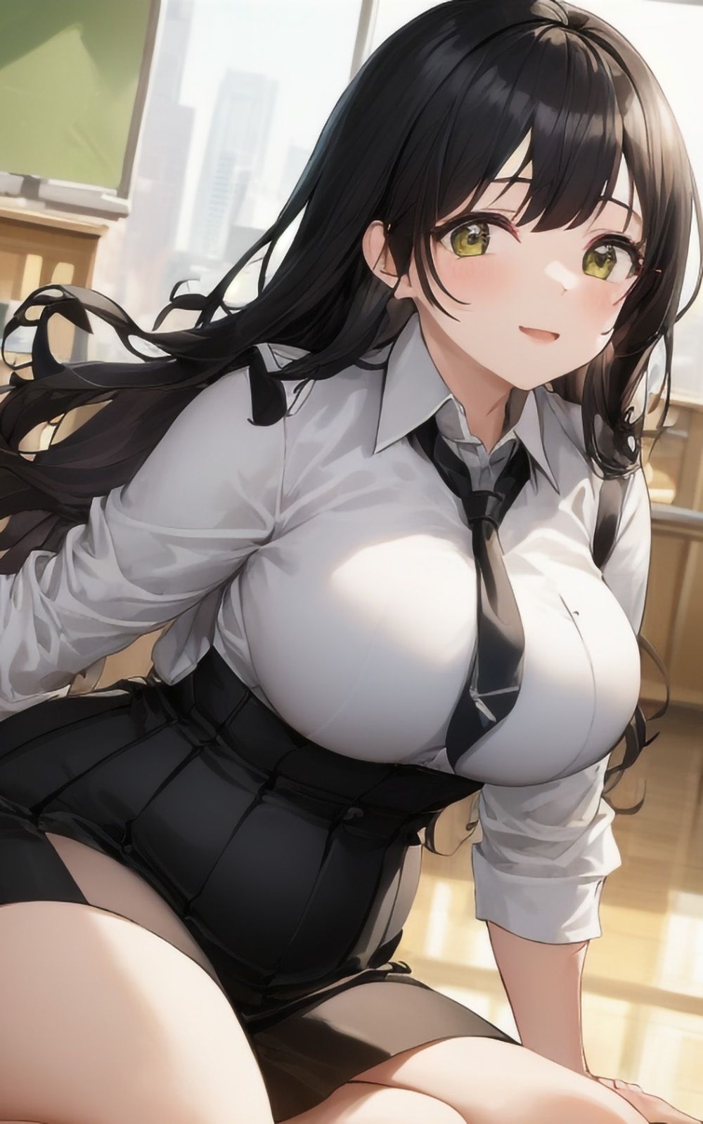 巨乳美女【妄想イラスト美女図鑑vol.8】 サンプル2ページ目