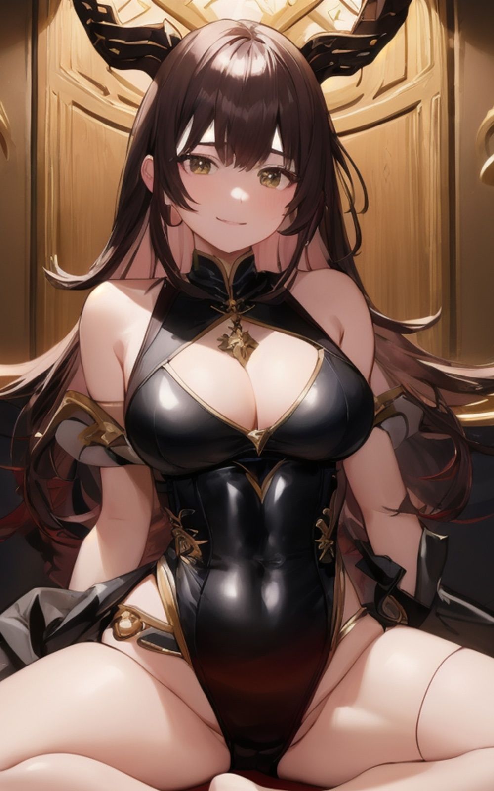 巨乳美女【妄想イラスト美女図鑑vol.12】 サンプル4ページ目