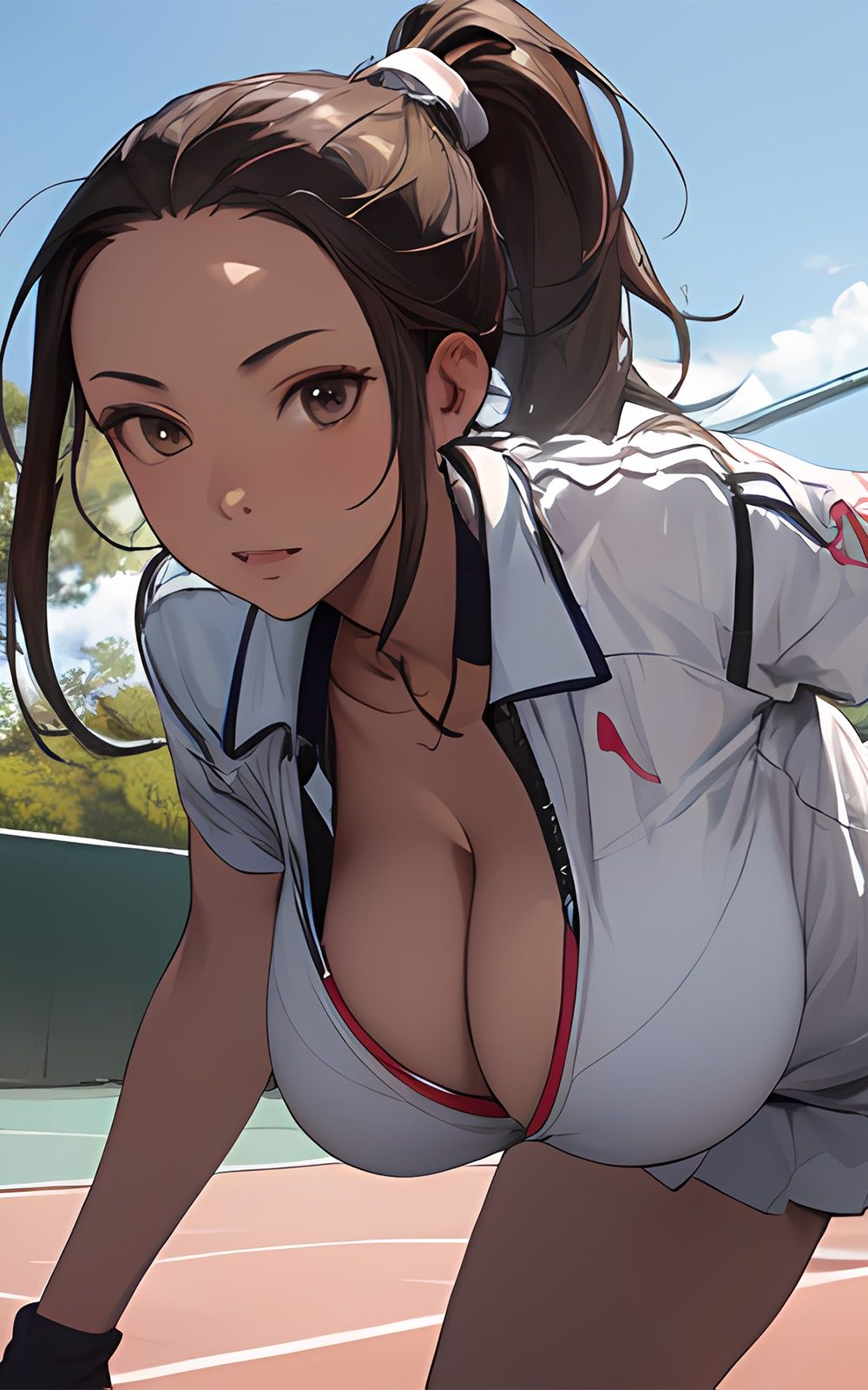 巨乳美女【妄想イラスト美女図鑑vol.15】 サンプル2ページ目