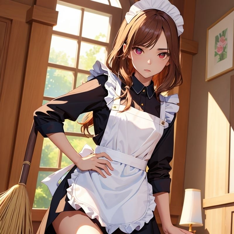 性処理もしてくれる常に無愛想な華奢ちっぱい雇われメイド サンプル1ページ目