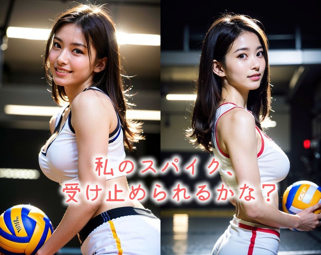 「バレーボール美女」かわいくてセクシーなAI写真集vol.17（全190ページ） サンプル4ページ目