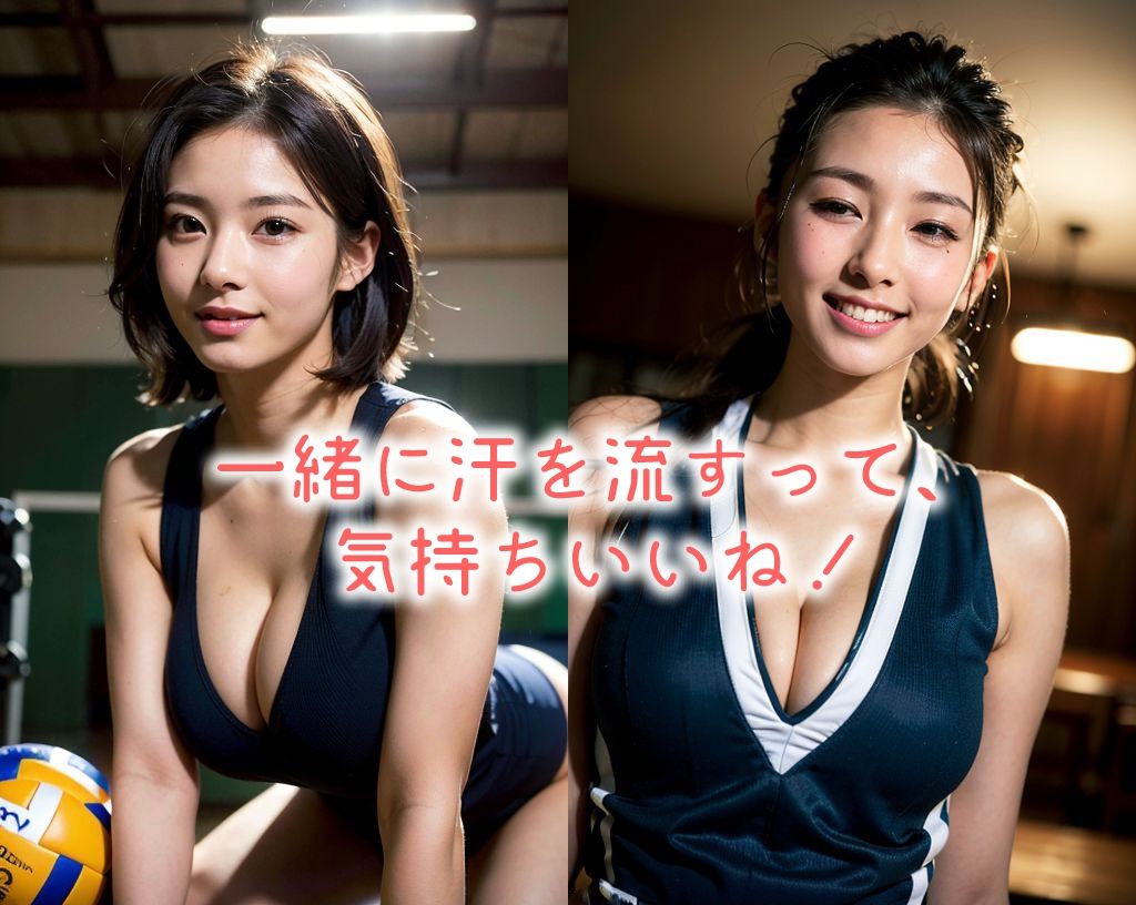 「バレーボール美女」かわいくてセクシーなAI写真集vol.17（全190ページ） サンプル5ページ目
