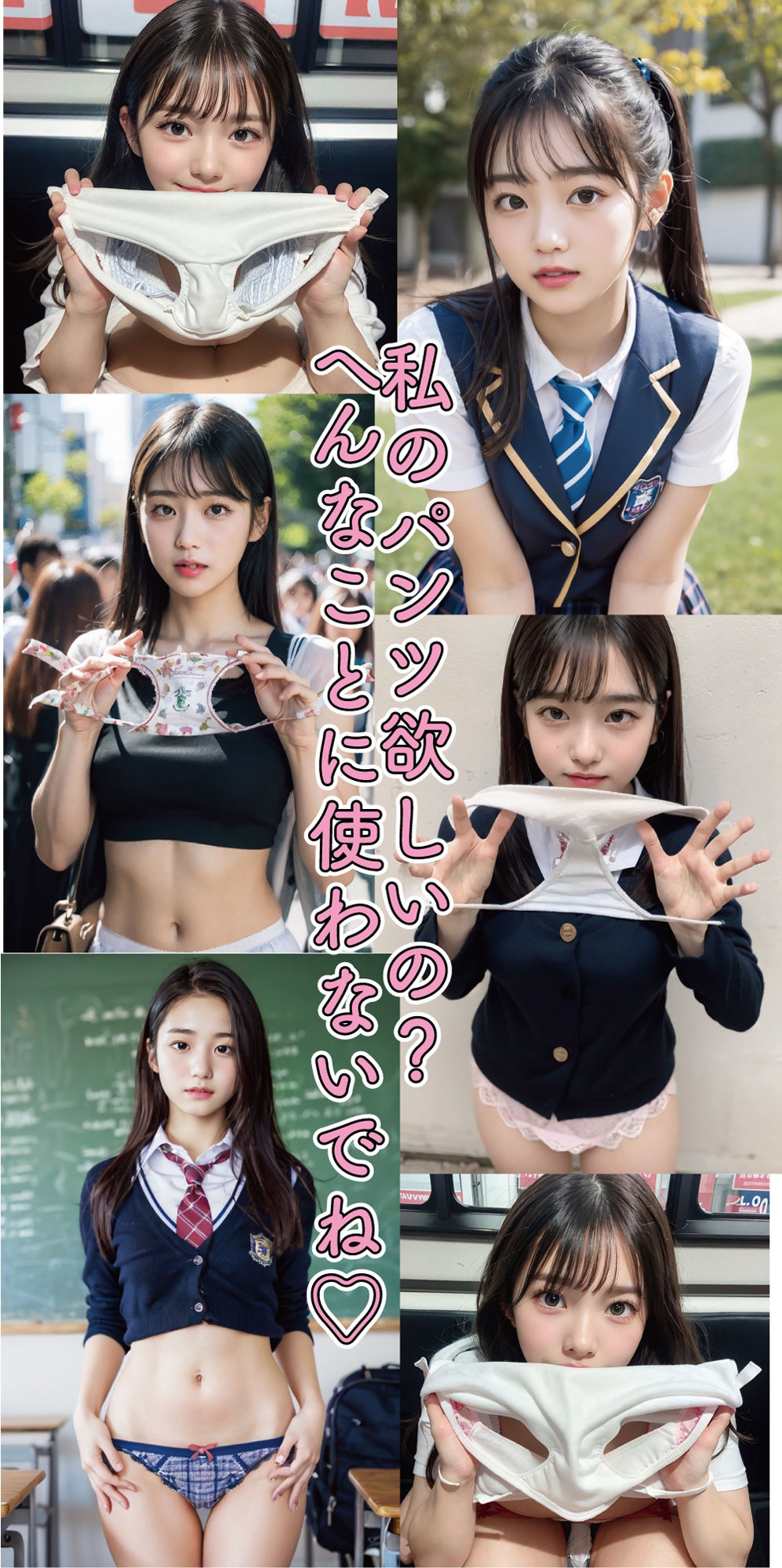 えっちな生パンツ見せたがりJKちゃん！ぽろりもあるよっ？ サンプル8ページ目