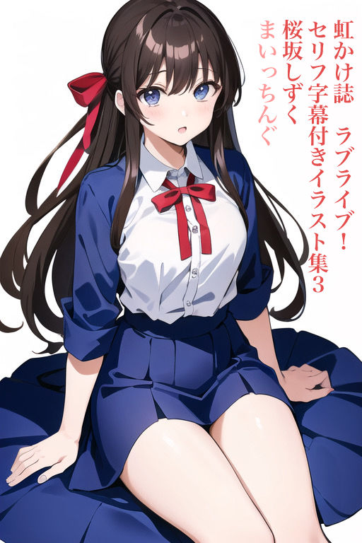 虹かけ誌 ラブライブ！ セリフ字幕付きイラスト集3 桜坂しずく まいっちんぐ サンプル1ページ目