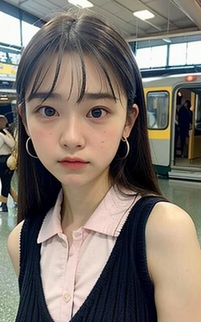 駅前でも見せちゃうの？？ 清楚美女！！ サンプル4ページ目
