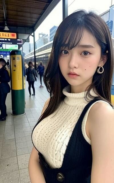 駅前でも見せちゃうの？？ 清楚美女！！ サンプル6ページ目