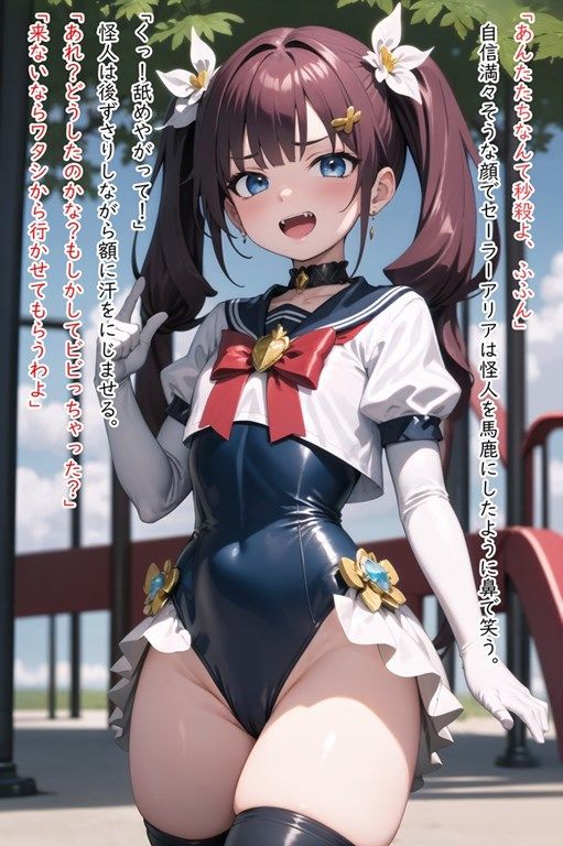 変身ヒロイン敗北CG ショートストーリー サンプル2ページ目