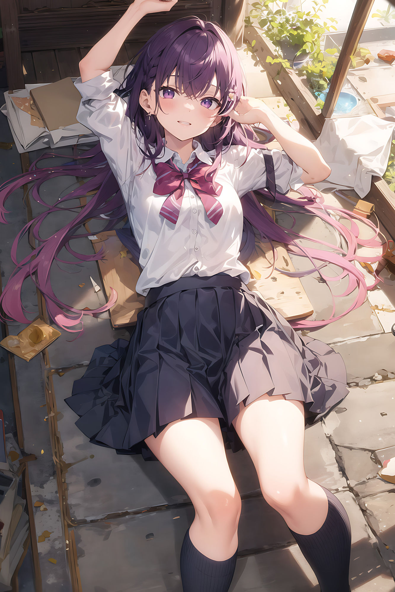 制服×美少女 サンプル1ページ目