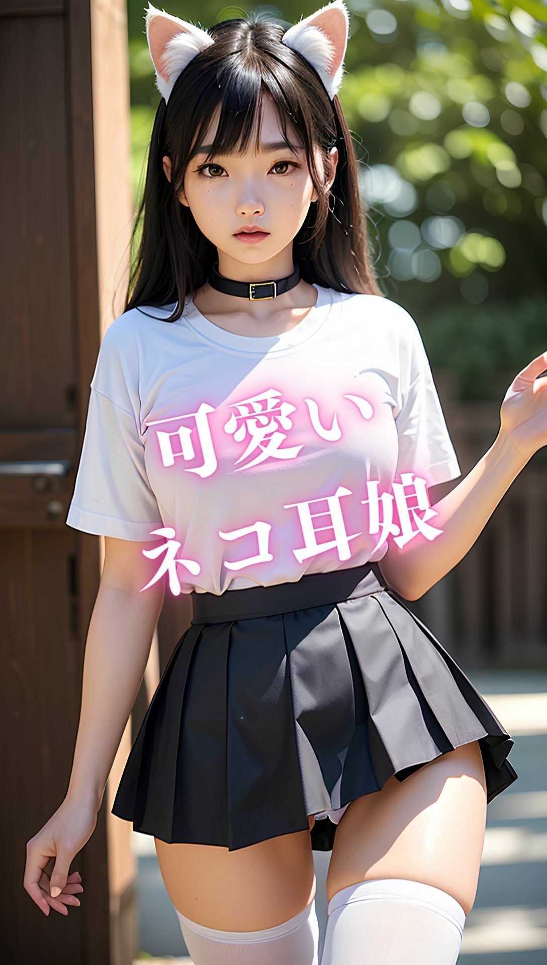 エチエチ ネコ耳娘と露出デート おっぱい、おまんこまるみえ サンプル1ページ目