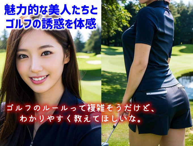「はじめてだから、どうやって打つのか教えてもらえる？」ゴルフウェア美女〜かわいくてセクシーなAI写真集vol.19（全214ページ） サンプル1ページ目