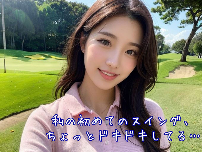 「はじめてだから、どうやって打つのか教えてもらえる？」ゴルフウェア美女〜かわいくてセクシーなAI写真集vol.19（全214ページ） サンプル4ページ目