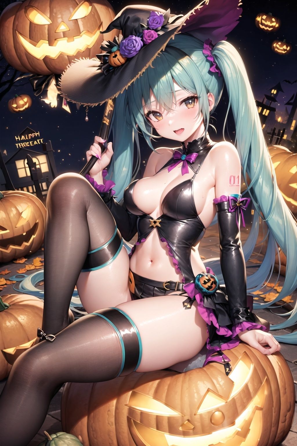 えちえちハロウィンミク サンプル8ページ目