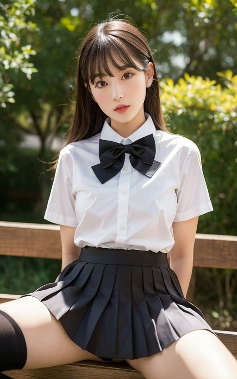 パンチラ女子制服 AI美女グラビア写真集 サンプル3ページ目