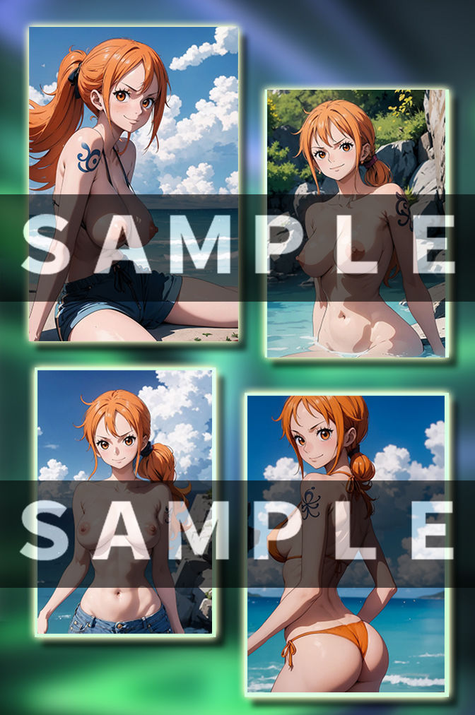 【揺れるおっぱい動画付】ワンピ●ス〜ナミ特集 サンプル1ページ目